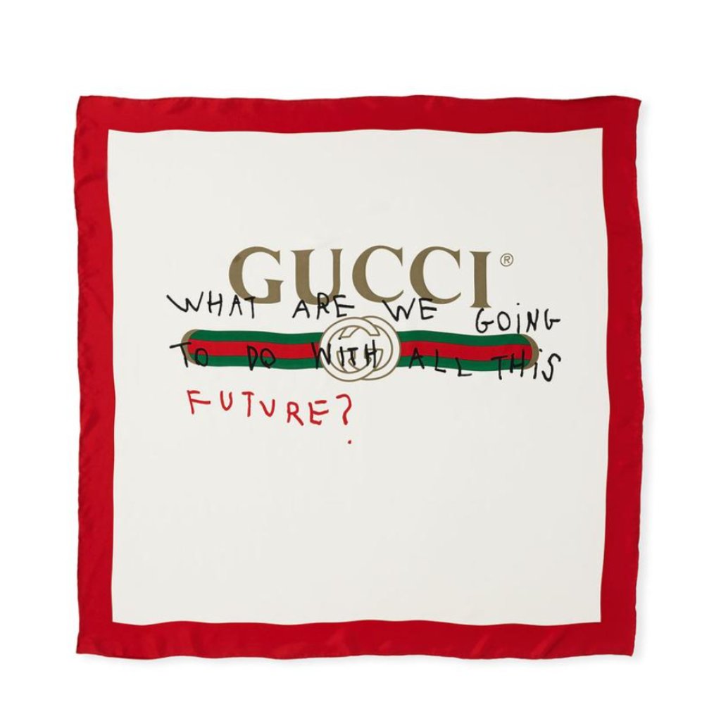 Gucci Future Foulard Scarf In White